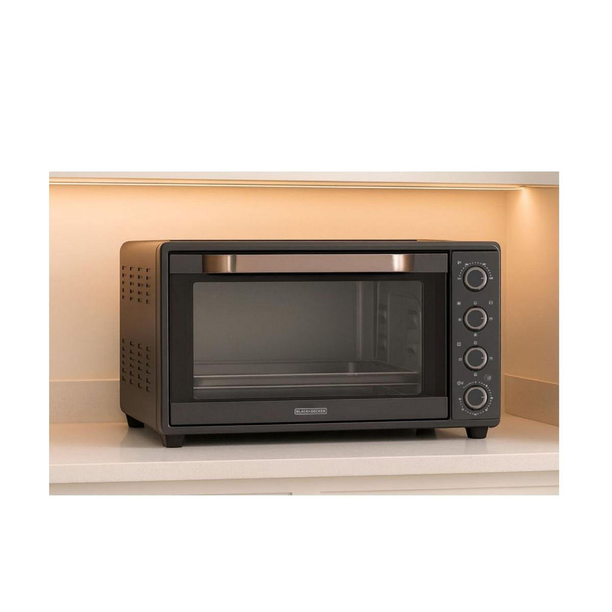 BLACK ET DECKER Four posable 60l 2000w gris anthracite - BXOV6000E