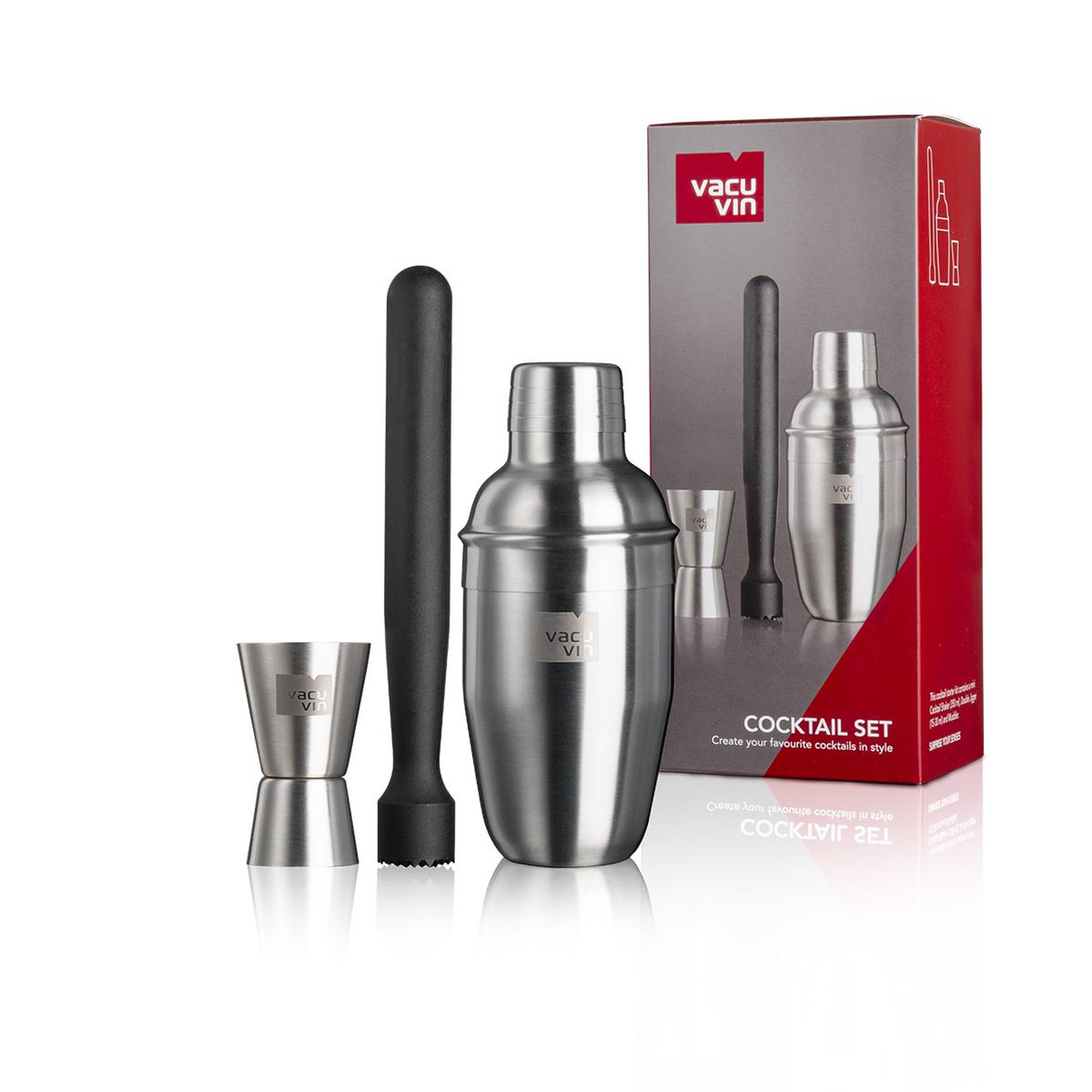 Voir la diapositive 4 : Vacu vin Coffret cocktail 3 accessoires - 7889362
