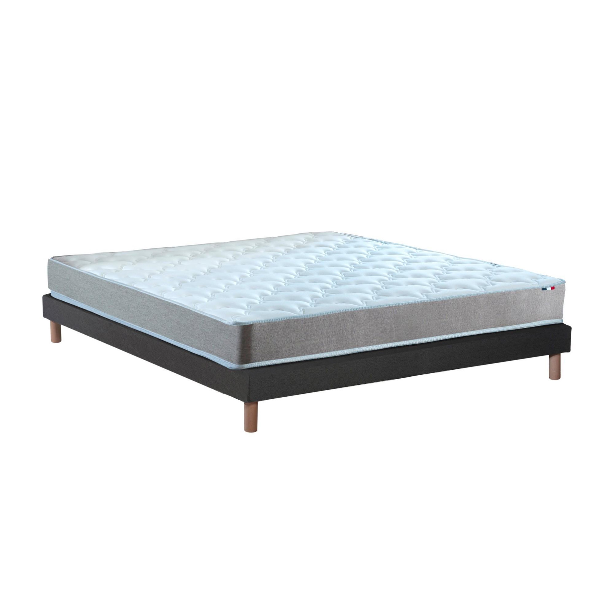 Voir la diapositive 4 : IDLITERIE Ensemble matelas mousse ferme réversible ALTO et sommier - confort français
