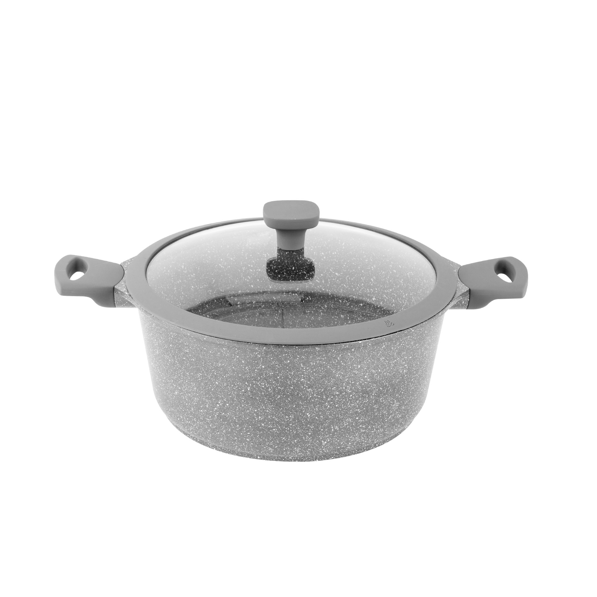 Voir la diapositive 1 : Fortus Faitout fonte aluminium EFFET PIERRE 24 cm