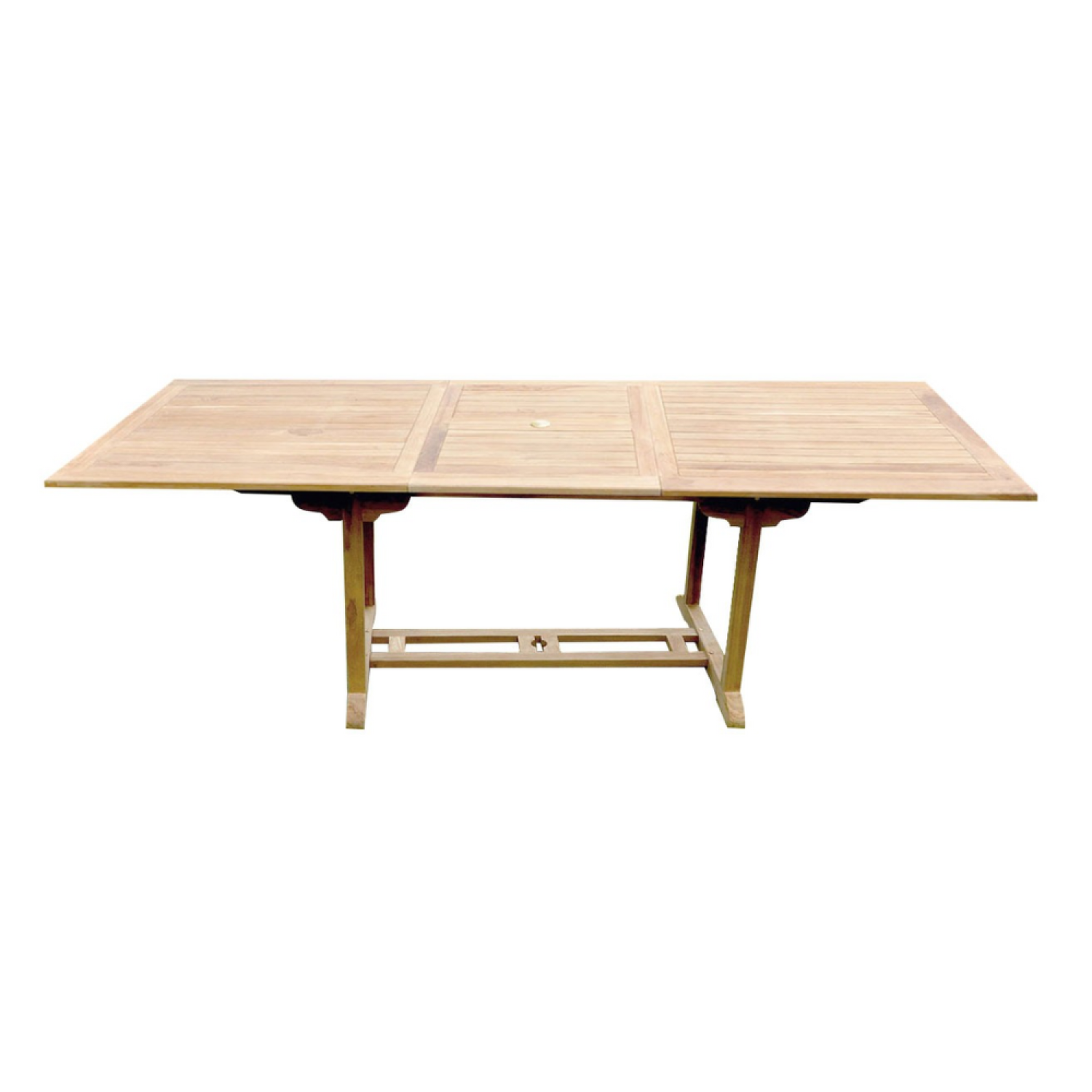 Voir la diapositive 6 : CONCEPT USINE Salon de jardin teck 10 places table rectangulaire 6 chaises 2 fauteuils kajang