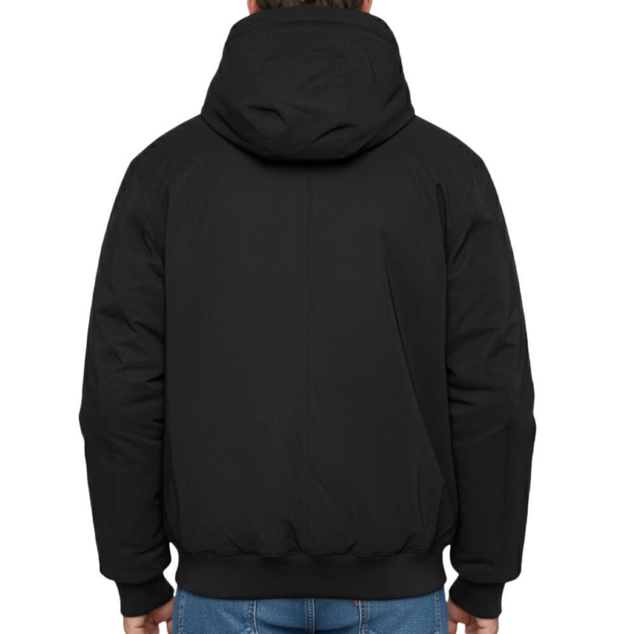 Voir la diapositive 3 : Schott Blouson noir à capuche schott dylan