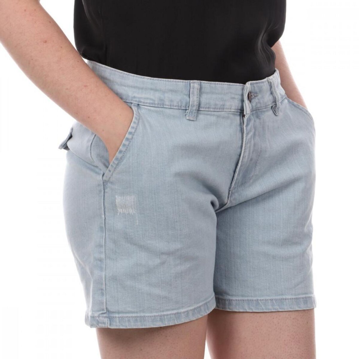 Short bleu clair discount femme