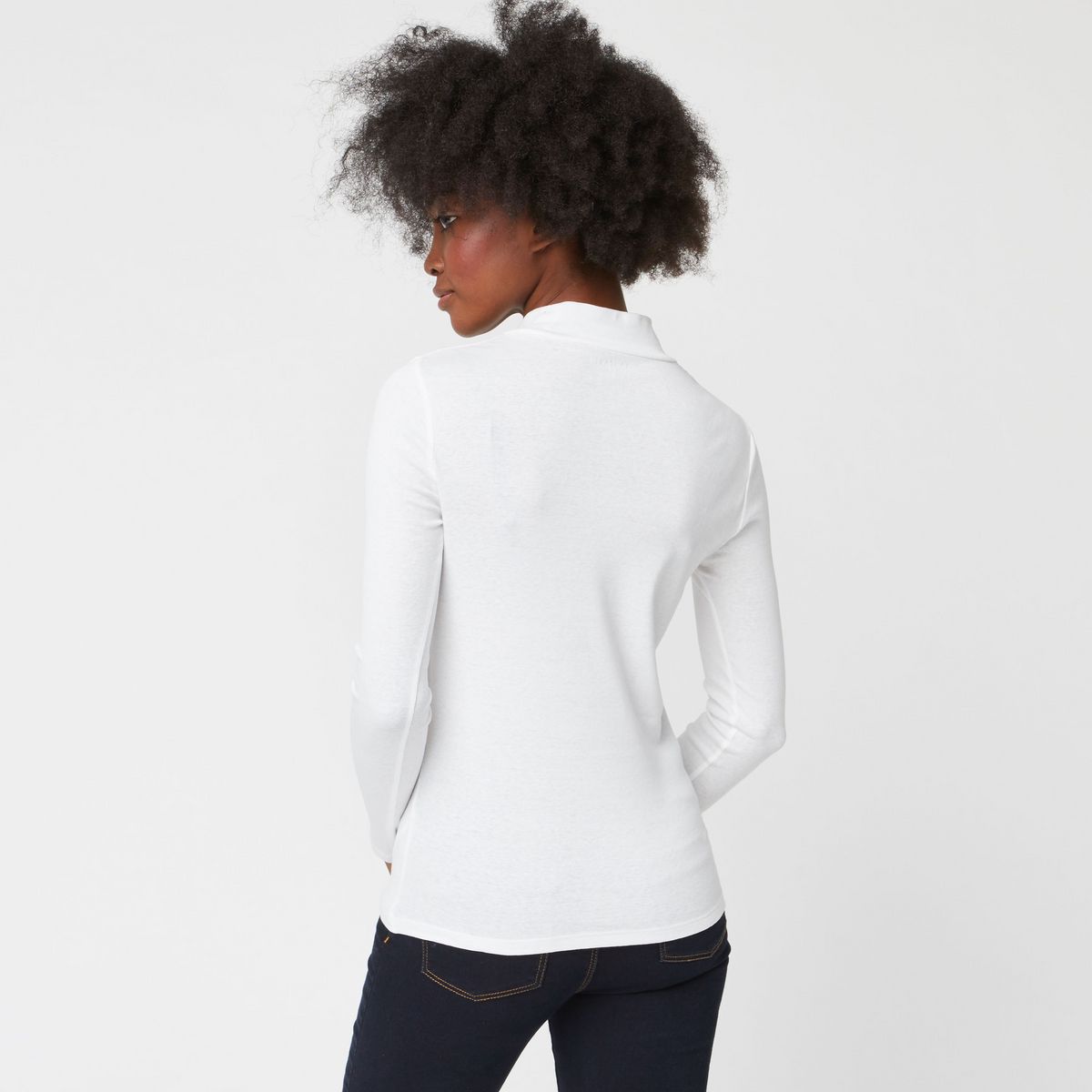 IN EXTENSO Sous pull blanc femme