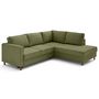 Voir la diapositive 5 : LISA DESIGN Jake - canapé d'angle droit 5 places convertible en tissu velours relief