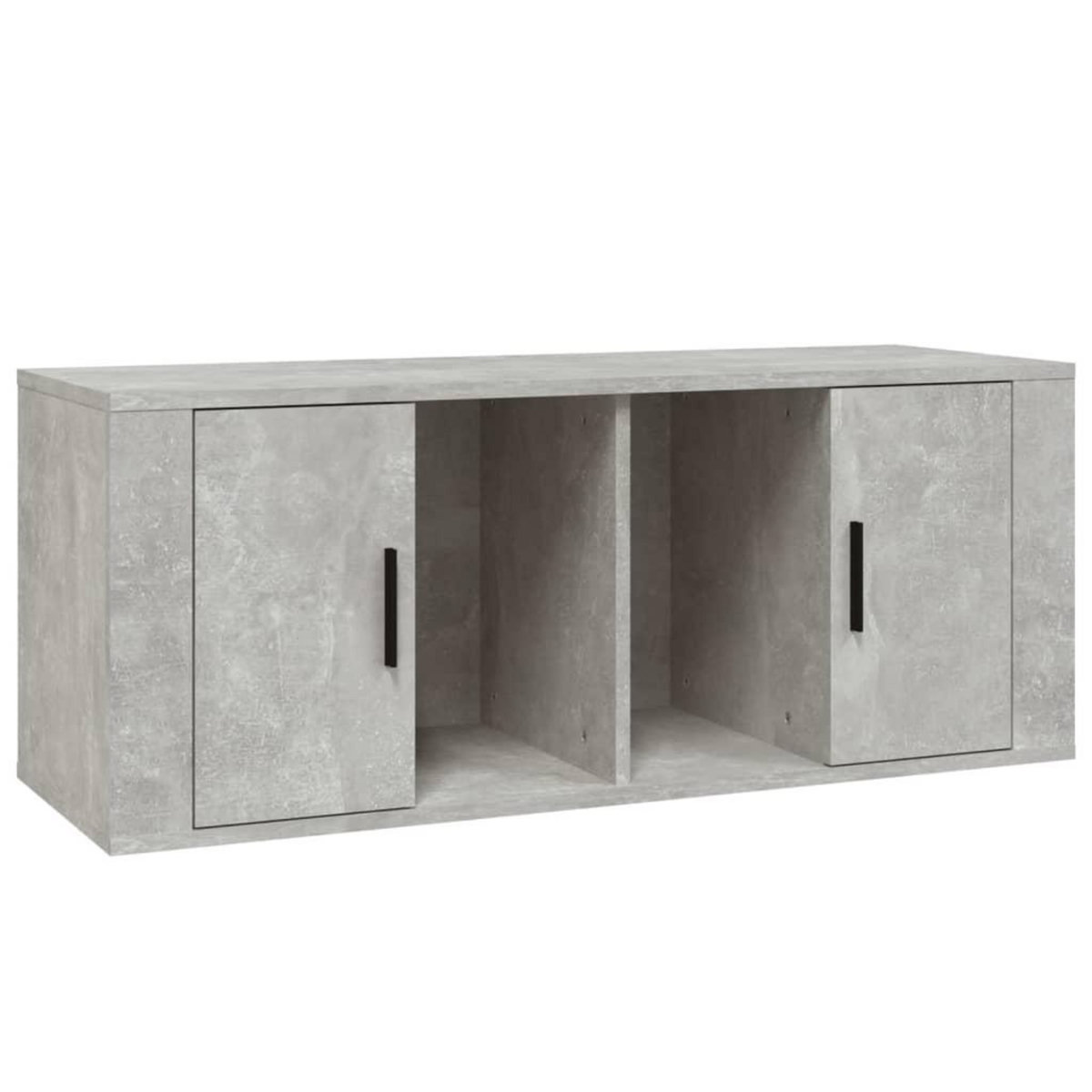 VIDAXL Meuble TV Gris beton 100x35x40 cm Bois d'ingenierie