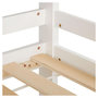 Voir la diapositive 4 : HomeStyle4U Lit Superposé 90x200 Blanc 3 Places