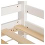 Voir la diapositive 4 : HomeStyle4U Lit Superposé 90x200 Blanc 3 Places