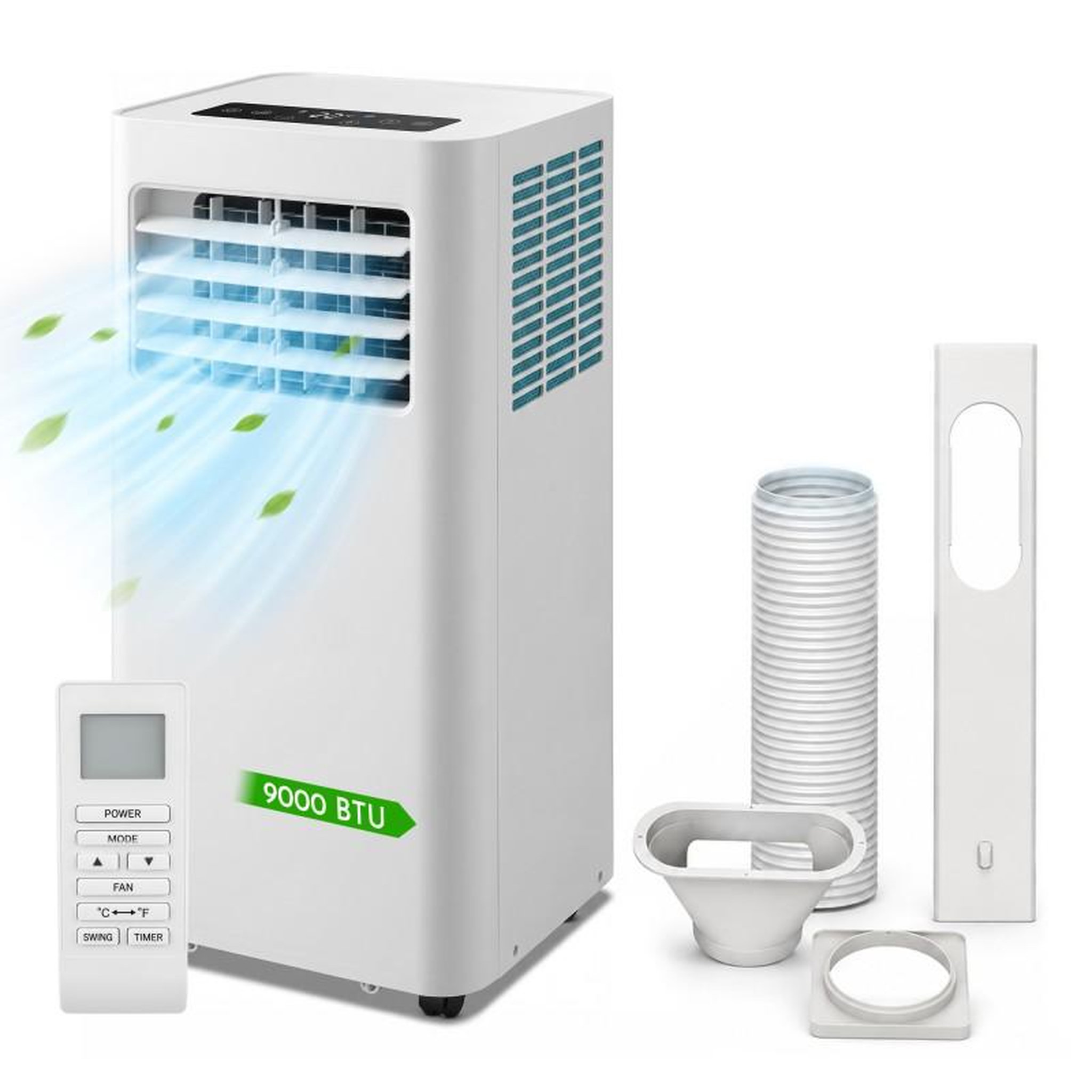 Climatiseur mobile 9000 btu - 3 en 1 - télécommande