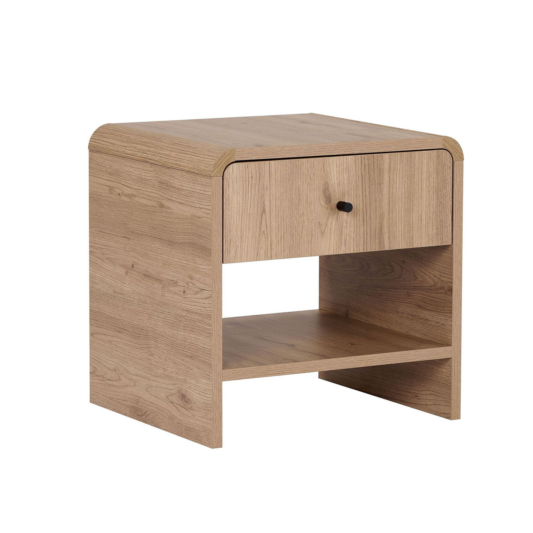 Voir la diapositive 4 : Habitat et Jardin Table de Chevet en bois   Parila   - 45 x 45 x 40 cm - Chêne Sepet