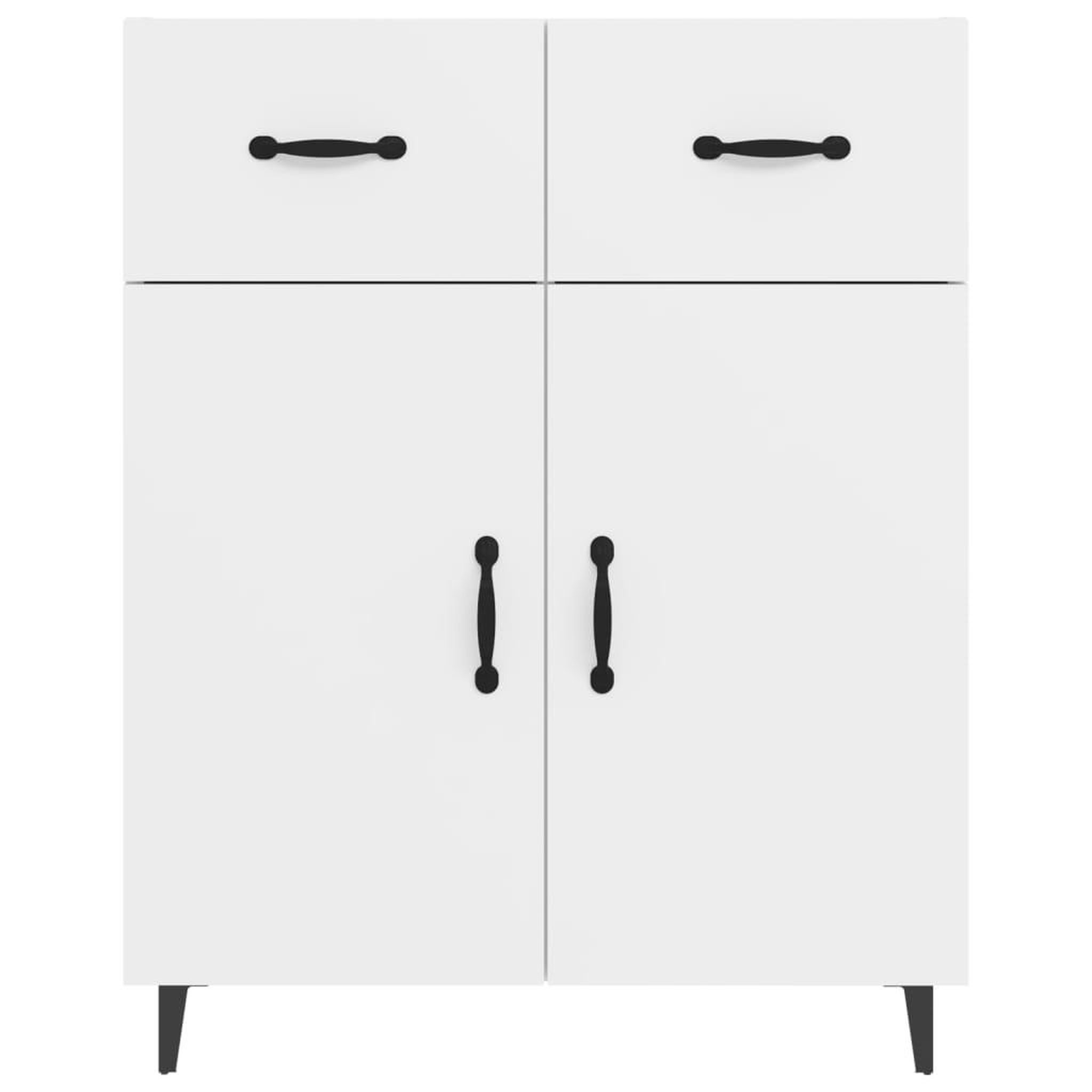 Voir la diapositive 5 : VIDAXL Buffet blanc 69,5x34x90 cm bois d'ingenierie