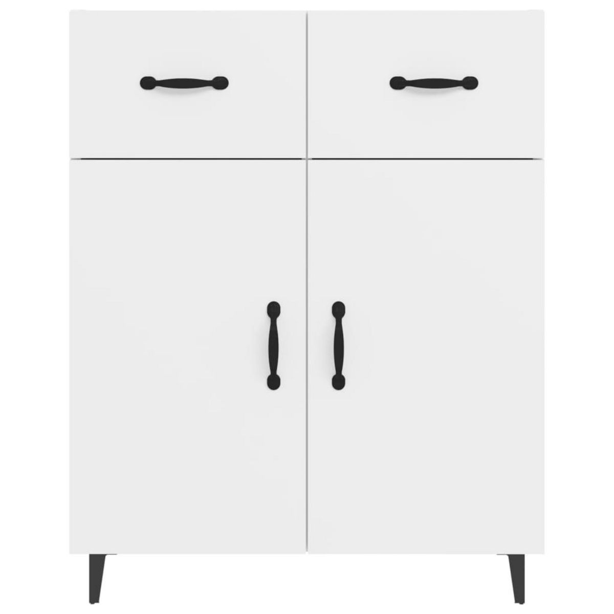 VIDAXL Buffet blanc 69,5x34x90 cm bois d'ingenierie