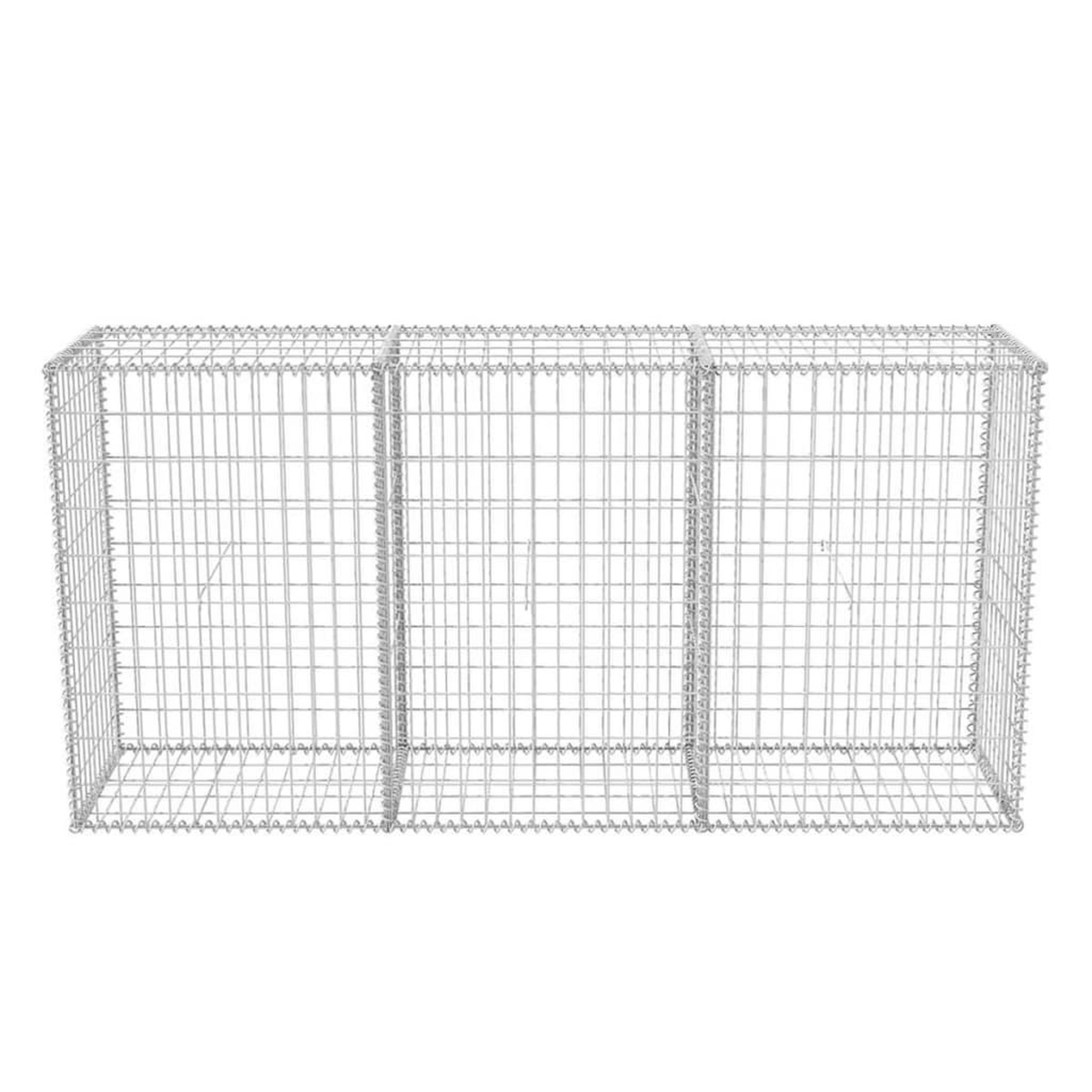 Voir la diapositive 4 : VIDAXL Panier de gabion Acier galvanise 200x50x100 cm