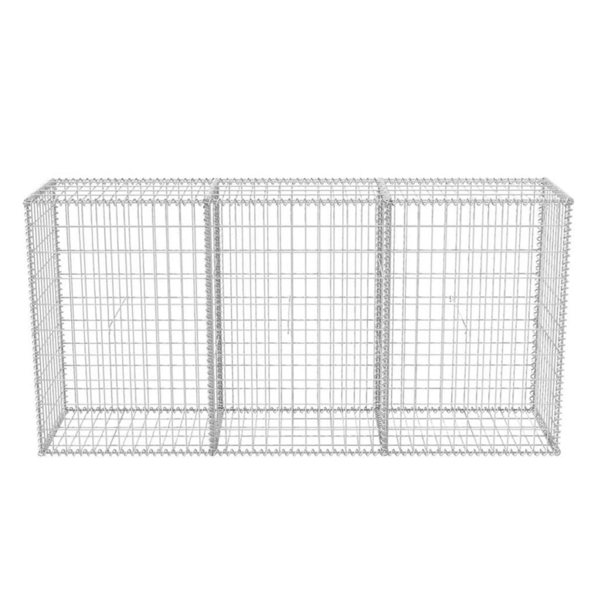 VIDAXL Panier de gabion Acier galvanise 200x50x100 cm