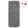 Voir la diapositive 1 : VIDAXL Tapis d'escalier antiderapants 15pcs 60x25cm Gris Rectangulaire