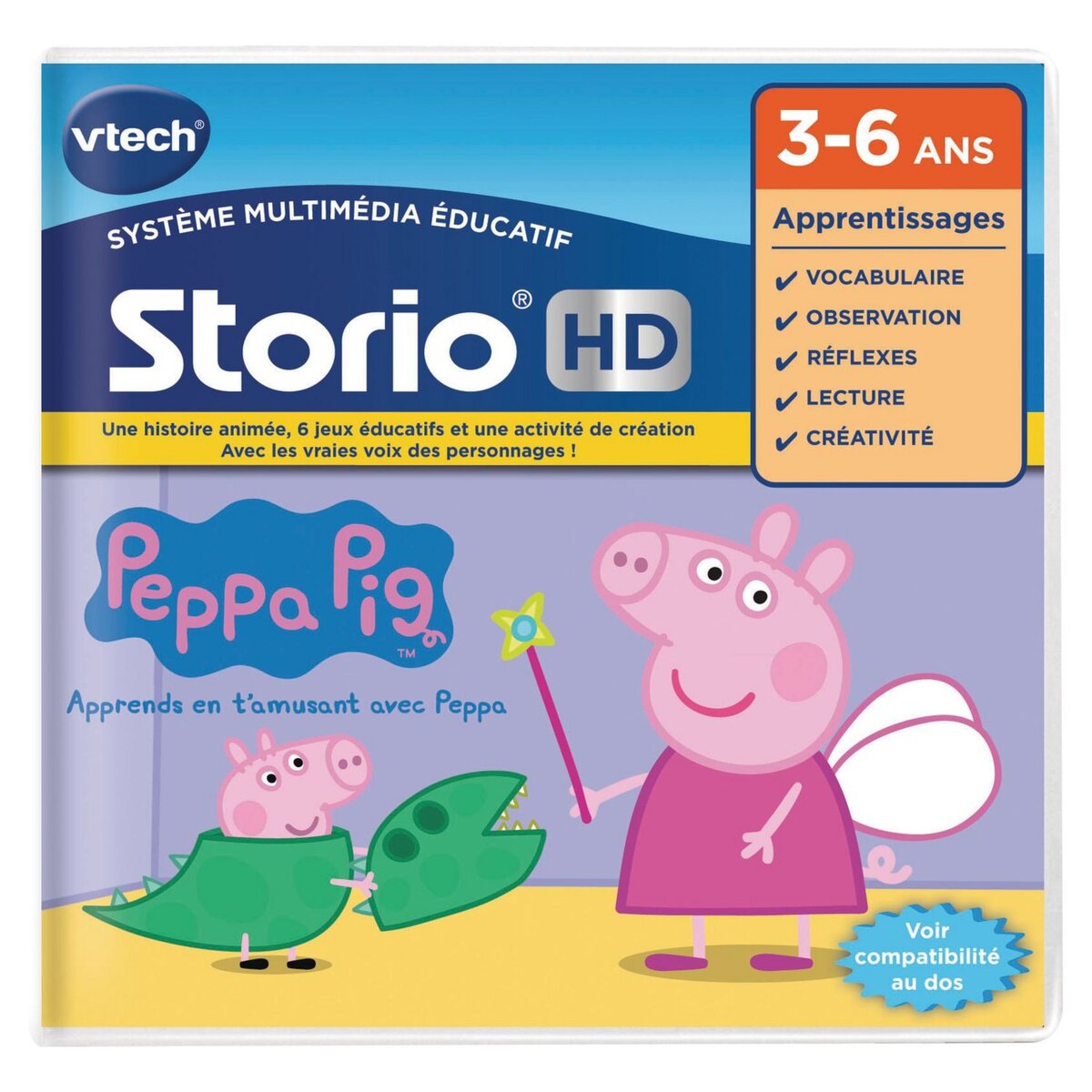 VTECH Jeu HD Storio - Peppa Pig pas cher 