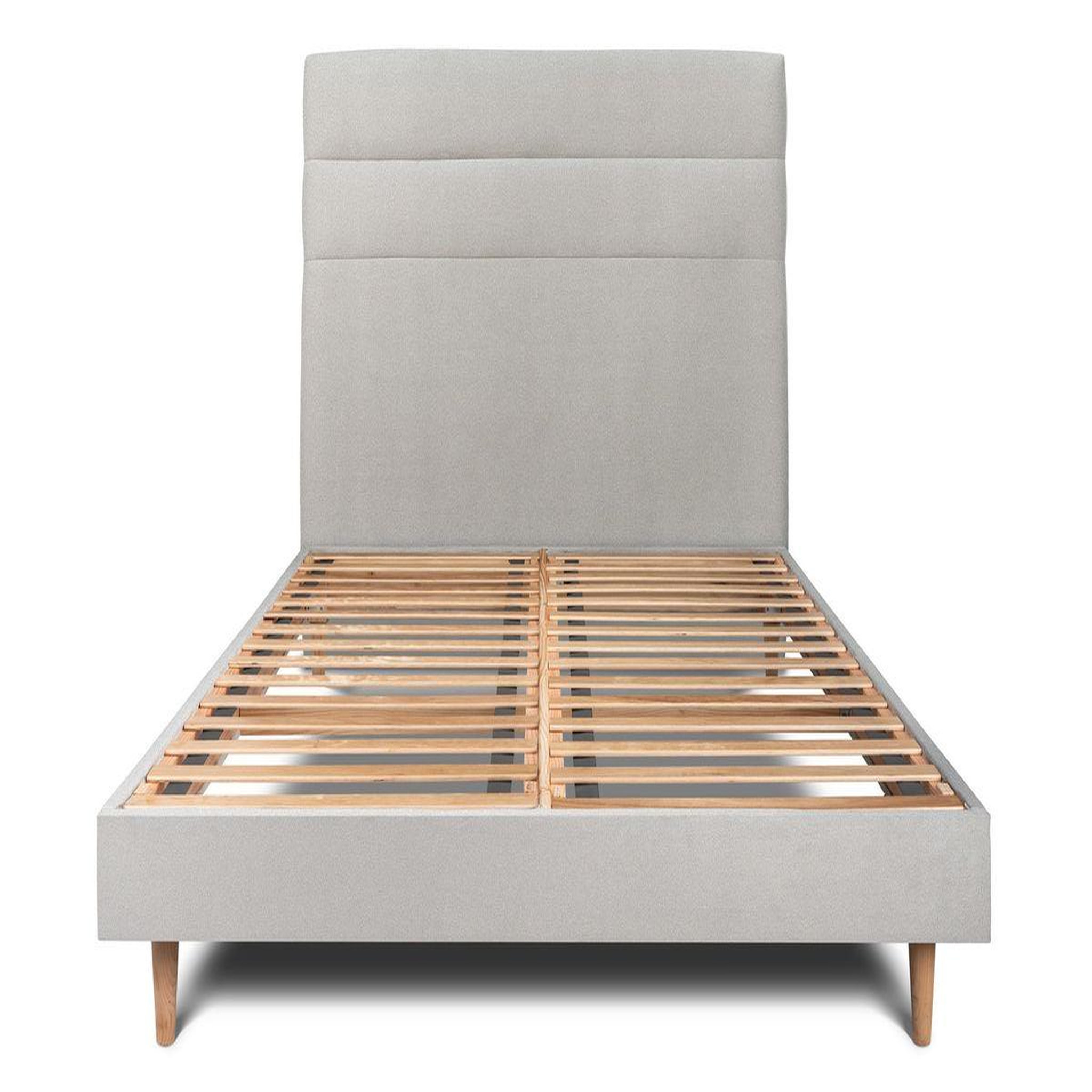 Voir la diapositive 1 : Sommeil de Plomb Lit avec tête de lit lignes velours et sommier kit - Hauteur totale : 29cm