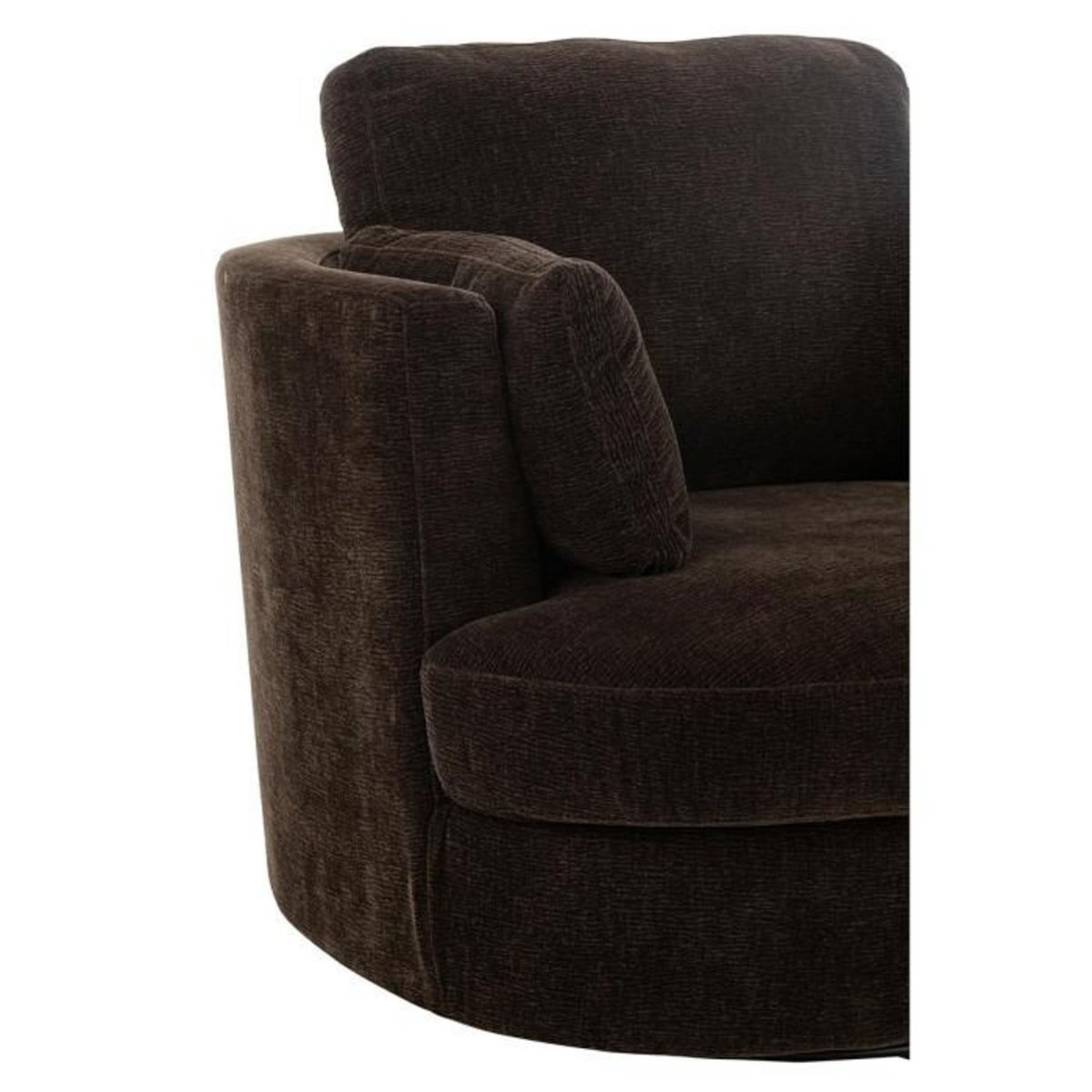 Paris Prix Fauteuil Pivotant  Swiv  109cm Marron Foncé
