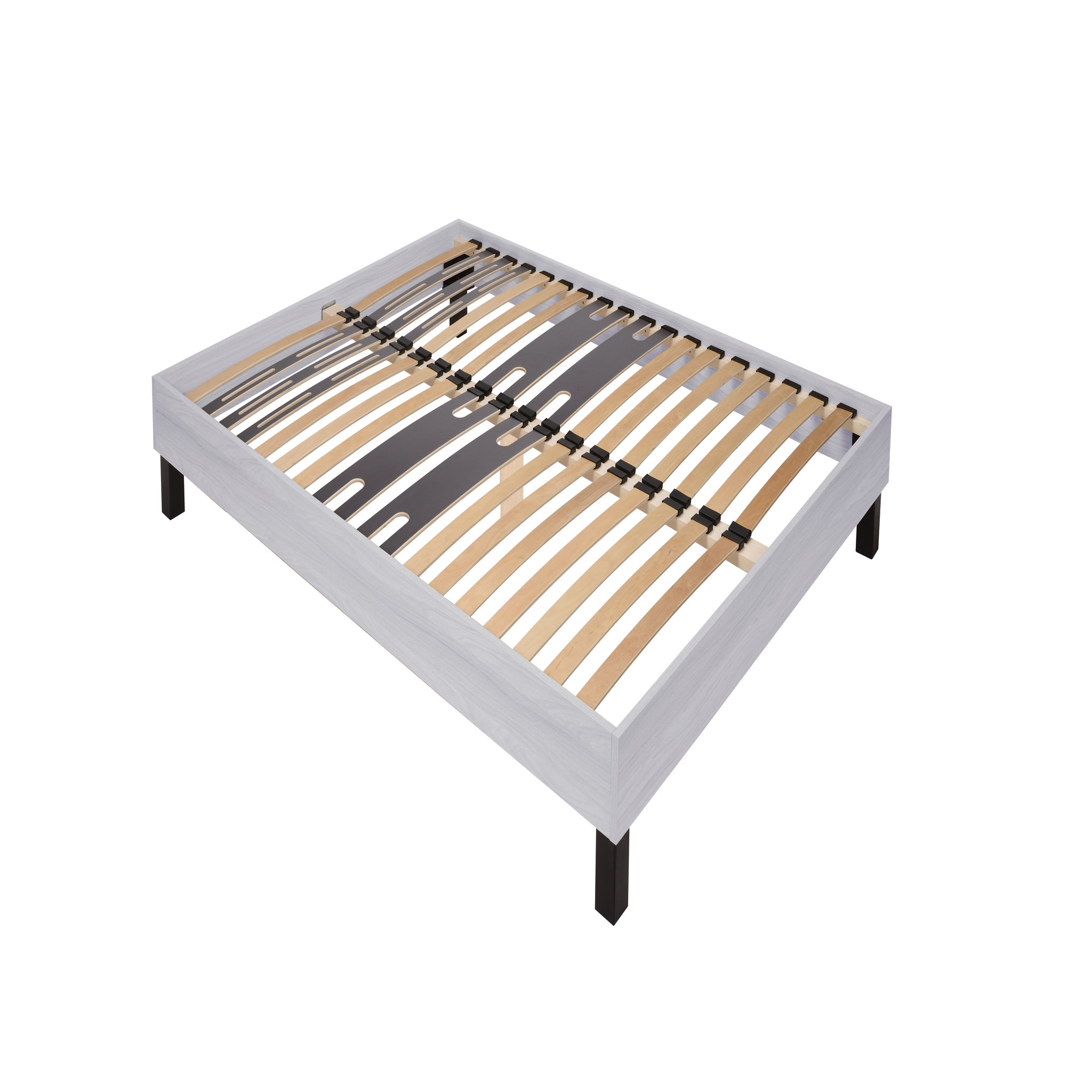 Voir la diapositive 1 : Kit sommier 40 lattes 160x200cm EASYKIT 