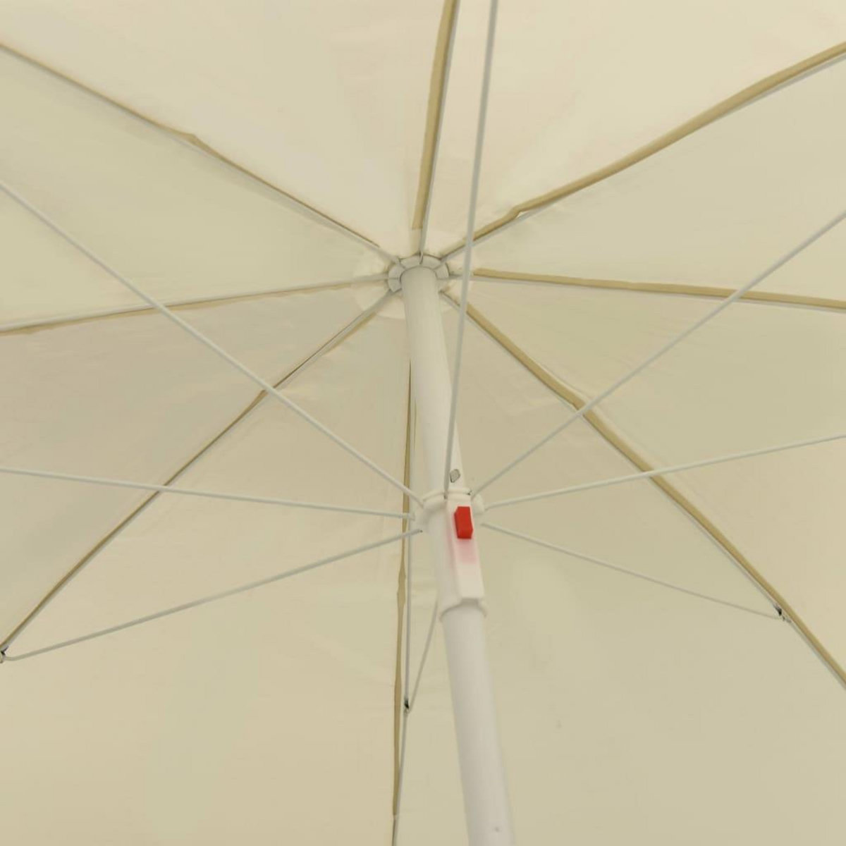 VIDAXL Parasol de plage jaune sable 300 cm