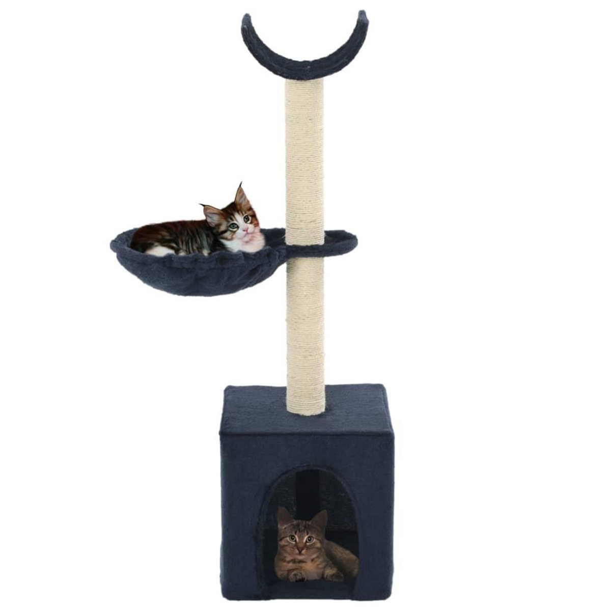 VIDAXL Arbre a chat avec griffoirs en sisal 105 cm Bleu