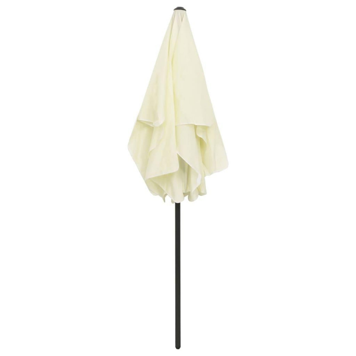 VIDAXL Parasol de plage jaune sable 180x120 cm