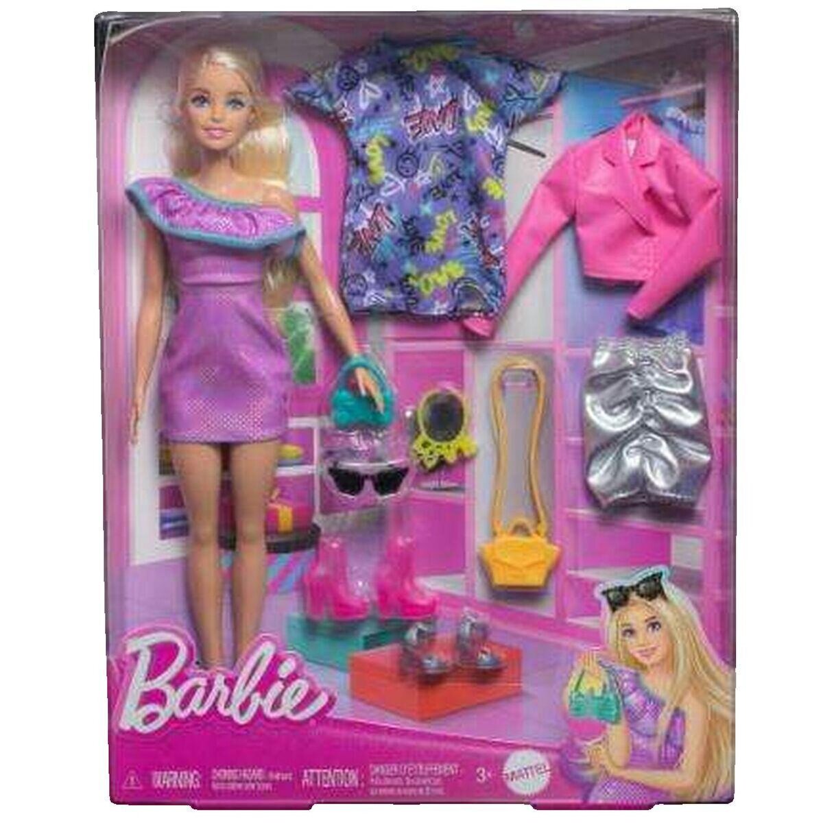 MATTEL Poupée Barbie Mattel Fashionista violet