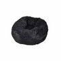 Voir la diapositive 2 : Paris Prix Coussin Rond pour Chien & Chat  Fluffy  55cm Noir