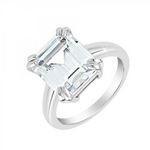 SC CRYSTAL Bague taille 54 SC Crystal ornée d'un Cristal scintillant. Coloris disponibles : Gris
