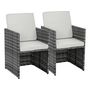 Voir la diapositive 1 : Habitat et Jardin Lot de 2 fauteuils Chicago -  Florida  - Gris