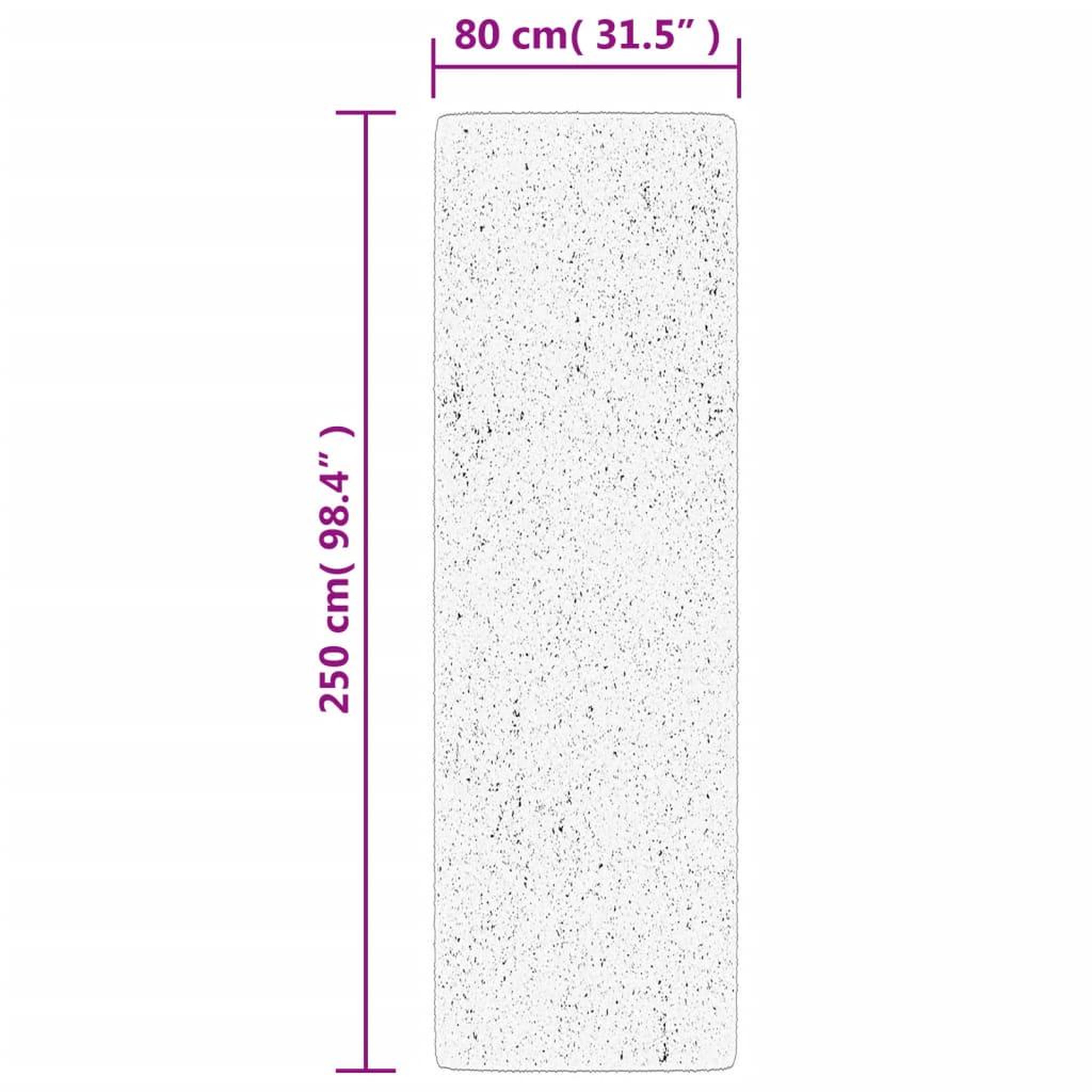Voir la diapositive 6 : VIDAXL Tapis shaggy PAMPLONA poils longs moderne vert 80x250 cm
