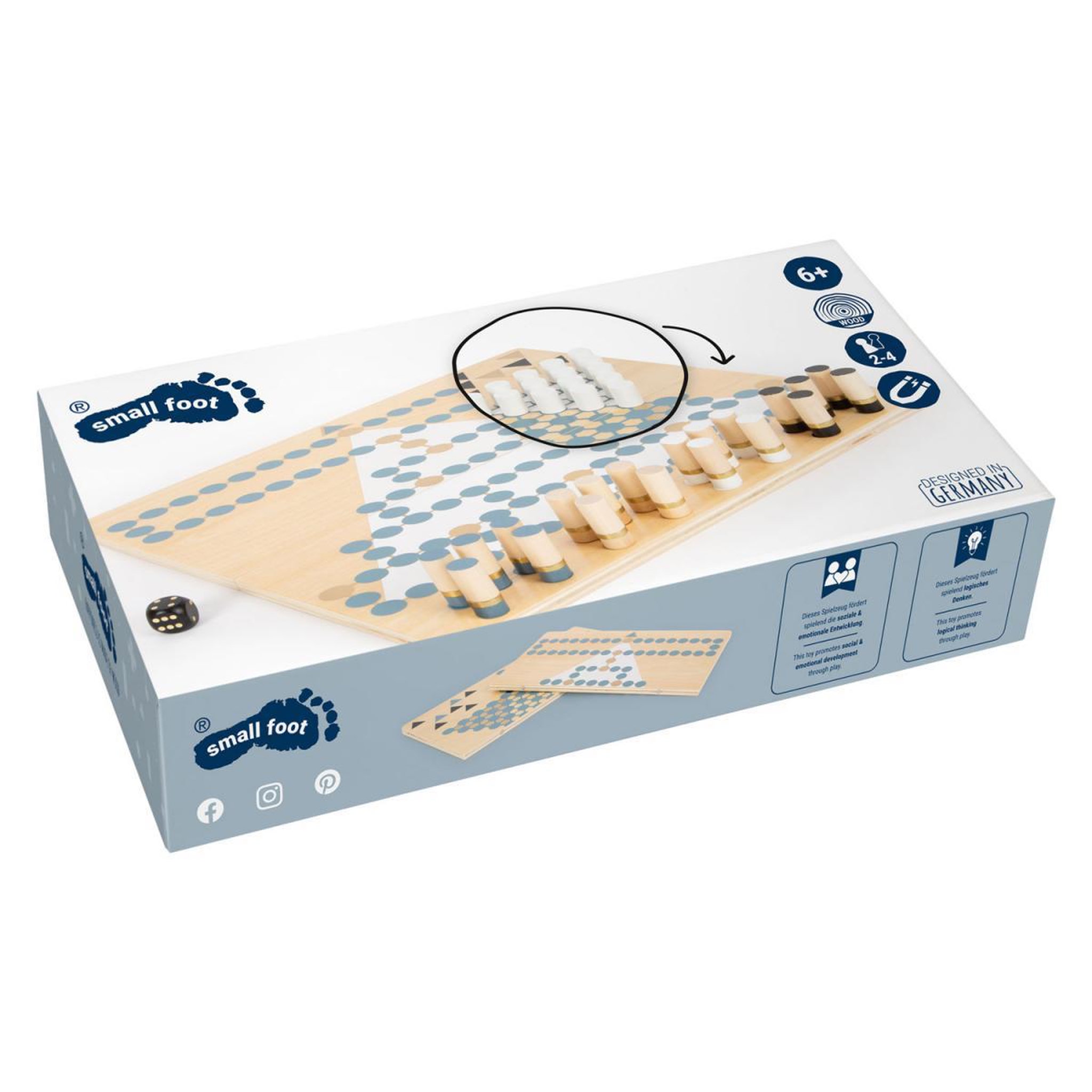 SMALLFOOT coffret 2 jeux : barricade et halma