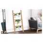Voir la diapositive 1 : Inkazen Echelle en bois déco avec 5 pots