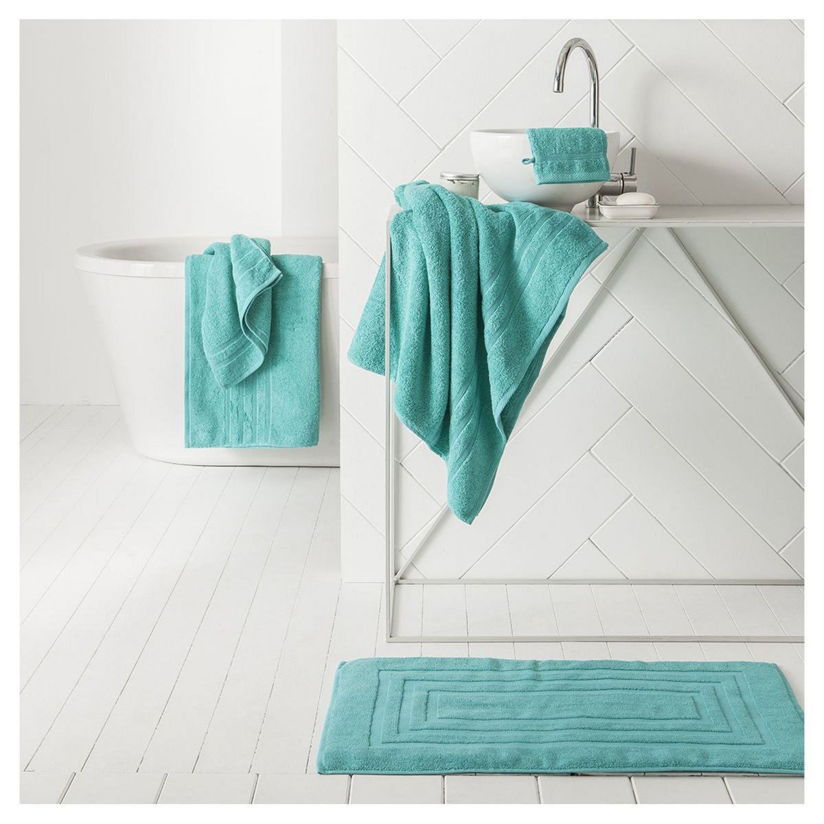 TODAY Maxi drap de bain uni en coton  500G/M² 