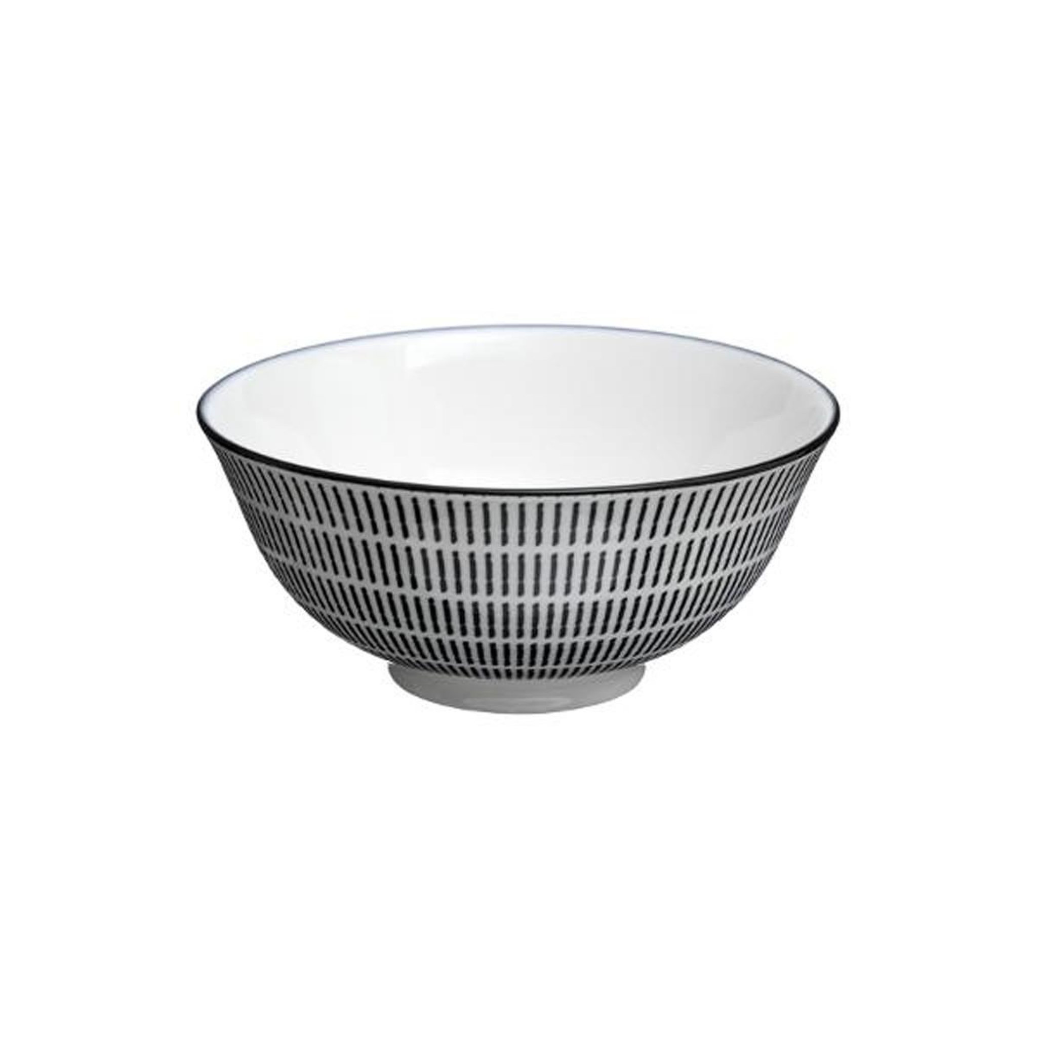 Voir la diapositive 2 : SECRET DE GOURMET Lot de 6 bols porcelaine  lunis  15cm noir