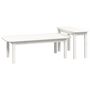 Voir la diapositive 5 : VIDAXL Ensemble de tables basses 2 pcs Blanc Bois massif de pin