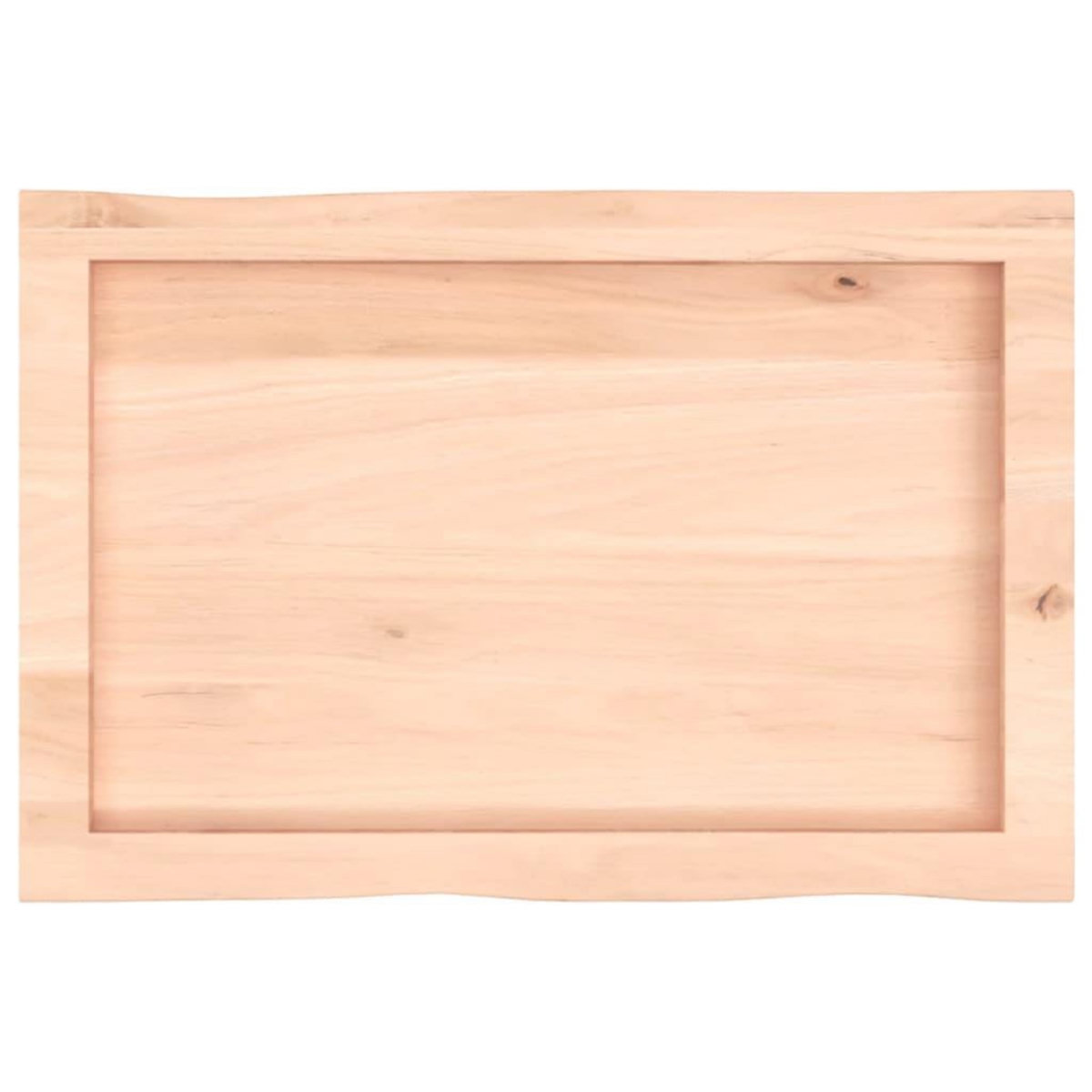 VIDAXL Dessus de table bois massif non traite bordure assortie