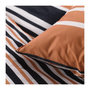 Voir la diapositive 3 : Today Parure de lit 2 personnes -TODAY - 240x200 cm - 100% Coton - Orange, Noir et Blanc