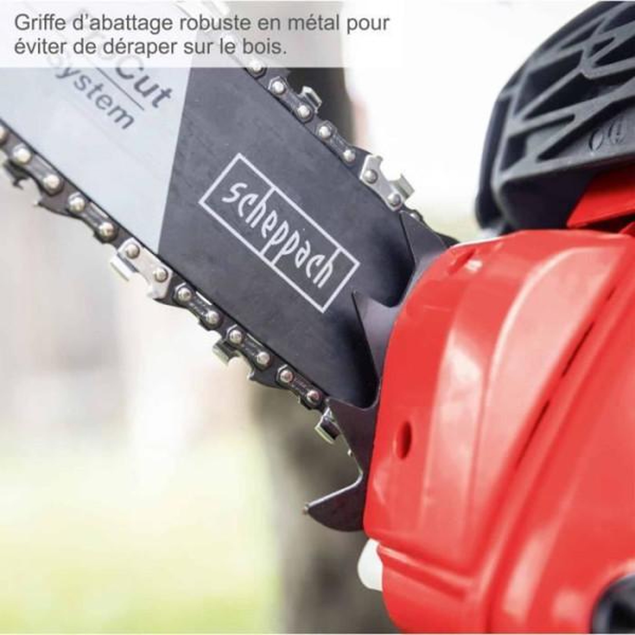 Voir la diapositive 3 : SCHEPPACH Elagueuse thermique pcs26 - 25 cm - 25 cc - scheppach