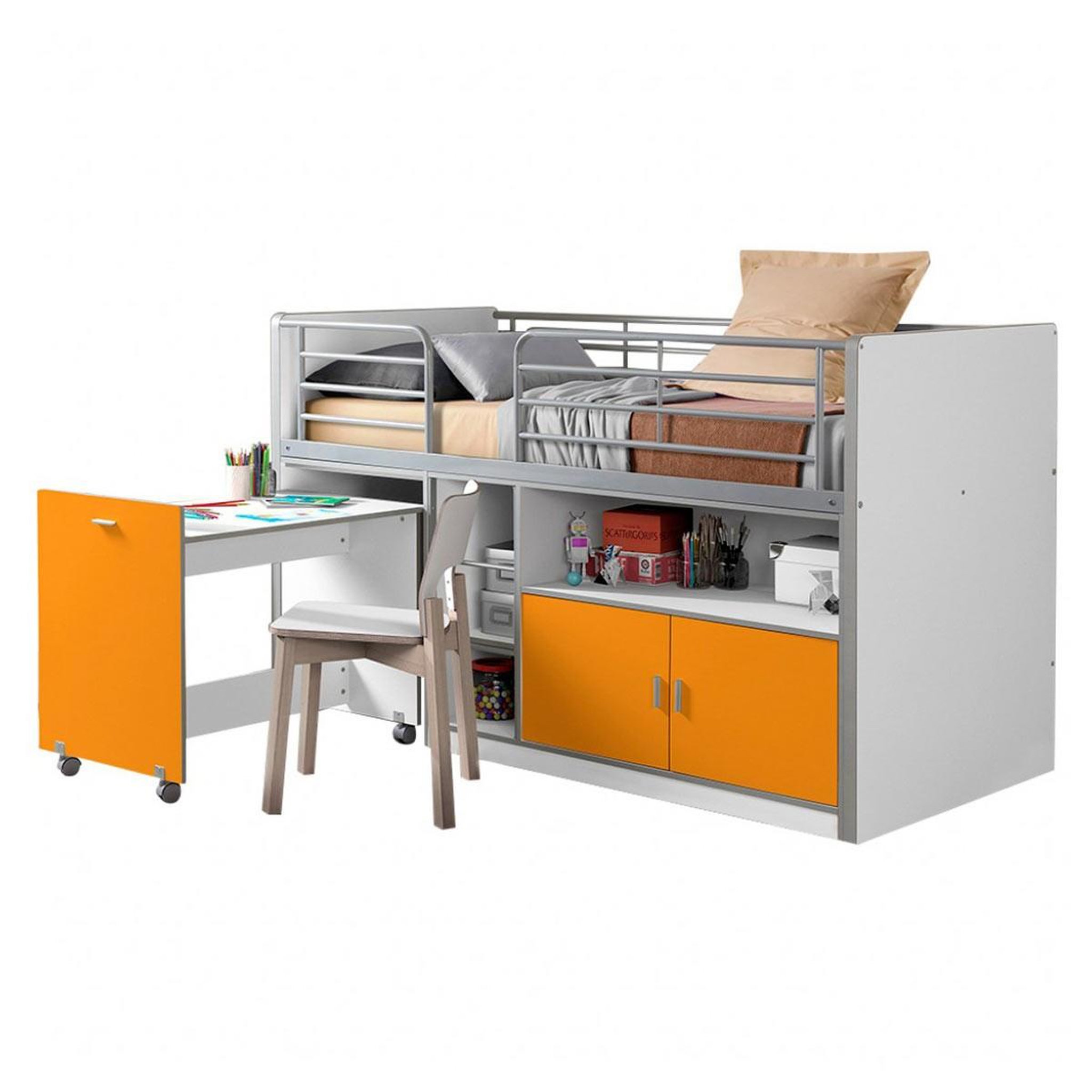 Voir la diapositive 1 : Paris Prix Lit combiné compact  bonny  90x200cm orange