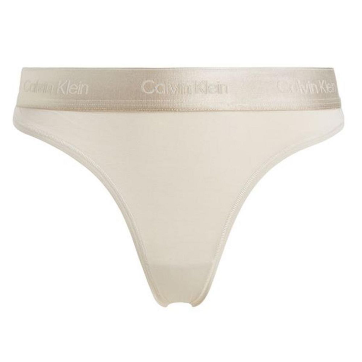 CALVIN KLEIN JEANS String Ecru Femme Calvin Klein Jeans Thong
