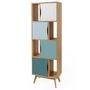 Voir la diapositive 3 : Paris Prix Bibliothèque Design  Avon  191cm Naturel & Bleu