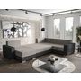 Voir la diapositive 2 : BEST MOBILIER Epona - canapé panoramique d'angle réversible 7 places convertible avec coffre en tissu