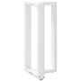 Voir la diapositive 4 : VIDAXL Pieds de table de bar forme de T 2 pcs blanc 40x35x(90-91) cm