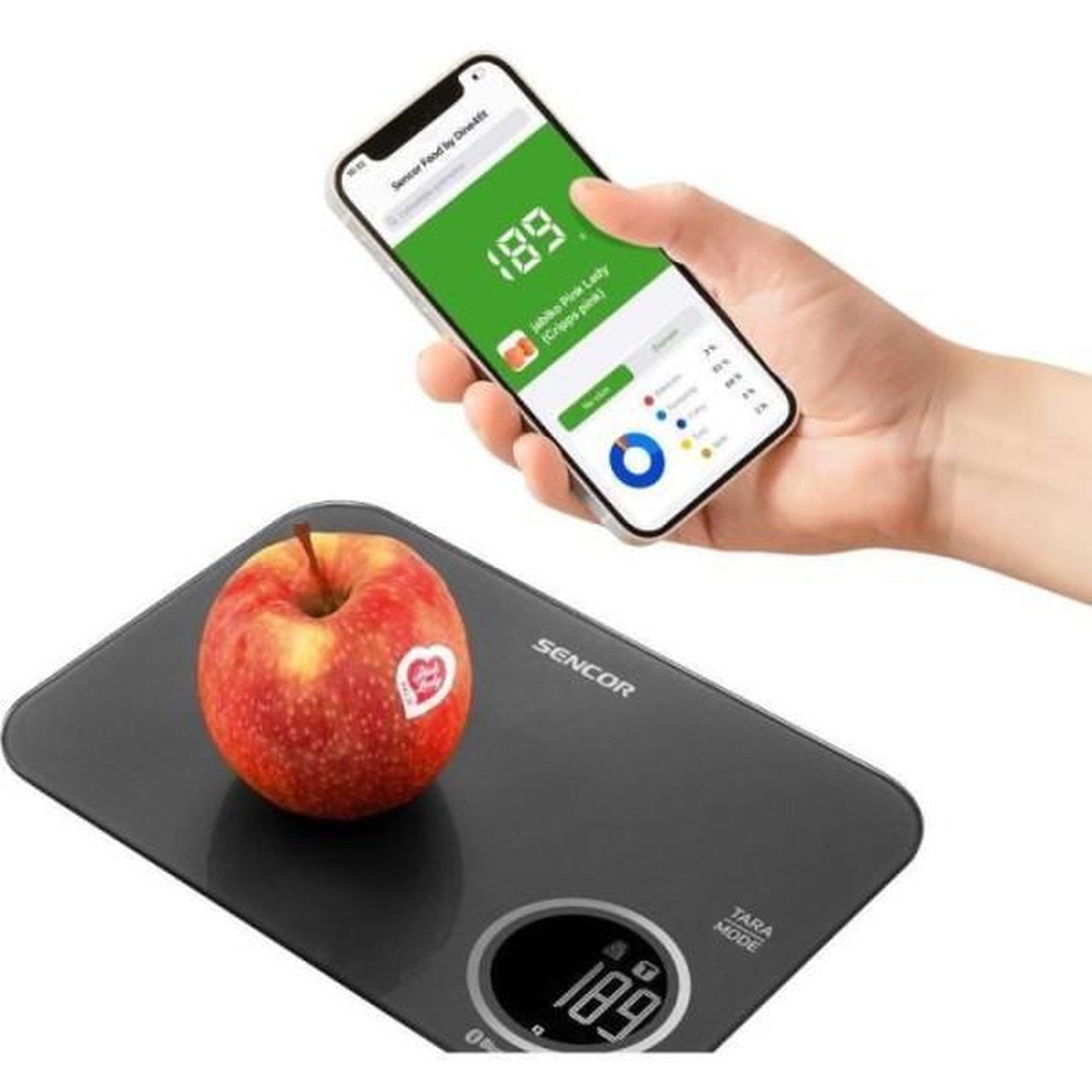 Voir la diapositive 4 : MARKET24 Balance de Cuisine Electronique de Precision  - Sencor - SKS 7078BK