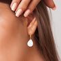 Voir la diapositive 2 : SC BOHEME Boucles d'oreilles SC Bohème ornées de quartz blanc