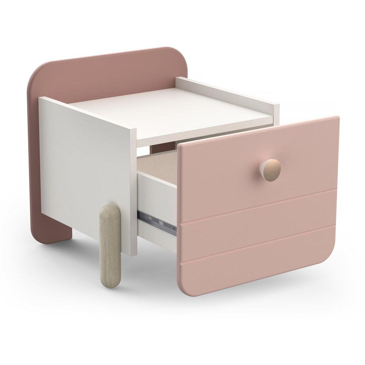 Habitat et Jardin Table de chevet enfant  Jade  - 1 tiroir - Rose