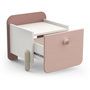 Voir la diapositive 3 : Habitat et Jardin Table de chevet enfant  Jade  - 1 tiroir - Rose