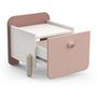 Voir la diapositive 3 : Habitat et Jardin Table de chevet enfant  Jade  - 1 tiroir - Rose