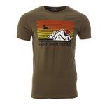 Best Mountain T shirt  Homme Best Mountain 2006. Coloris disponibles : Vert